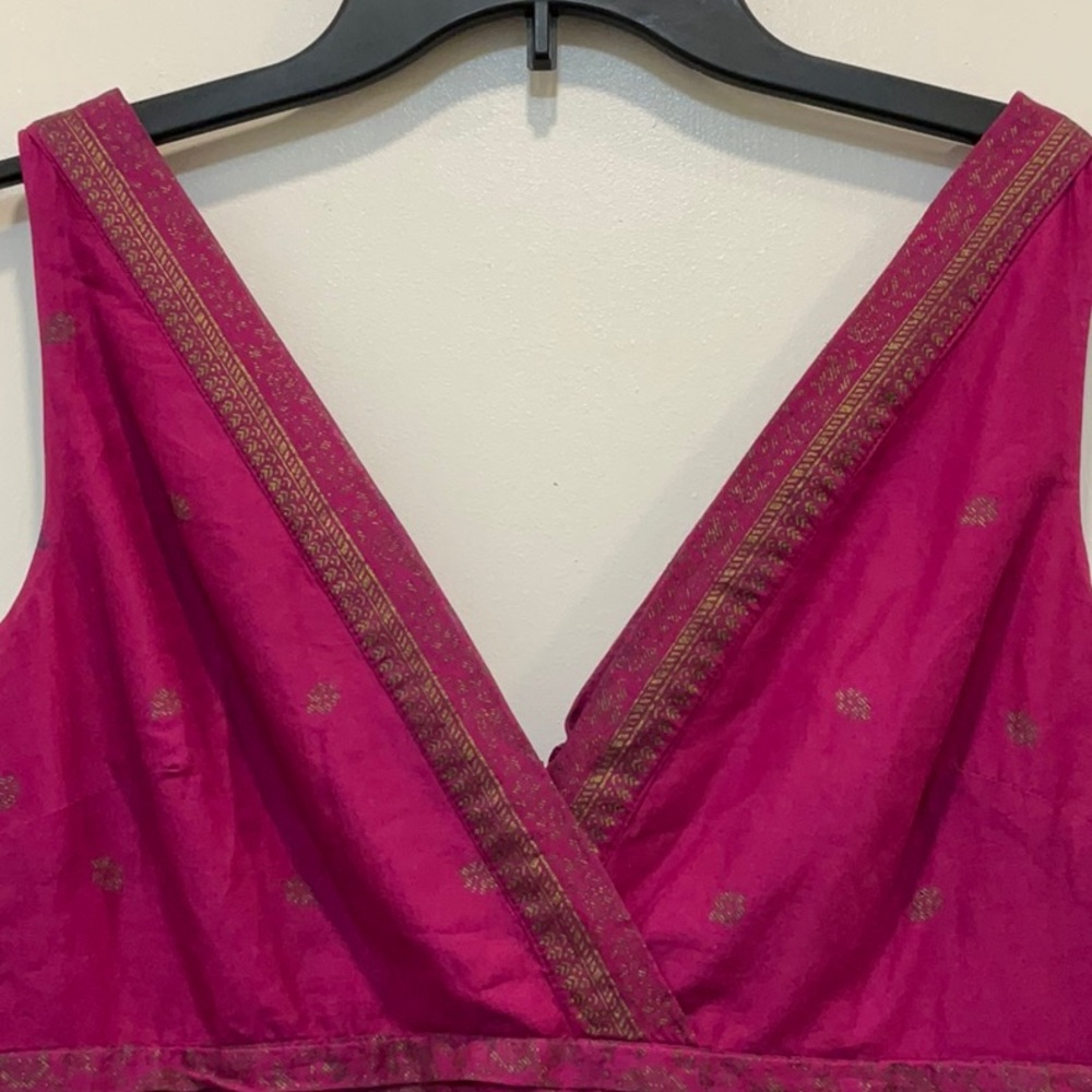 Isacc Mizrahi Elegant Pink Sleeveless v neck Dress - Picture 4 of 7